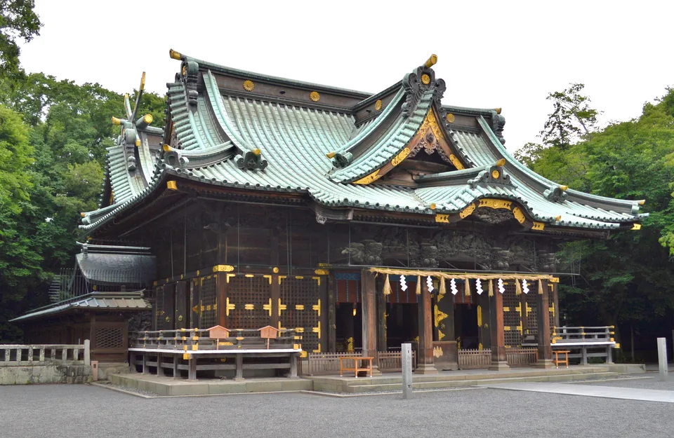 三嶋大社の木造拝殿